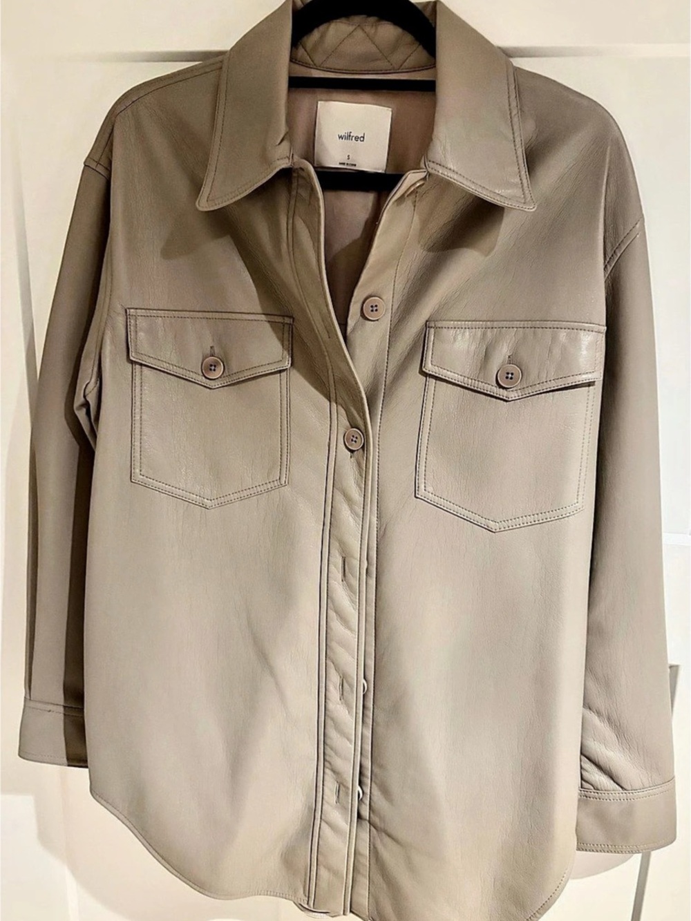Wilfred The Ganna Shirt Jacket Gray Small